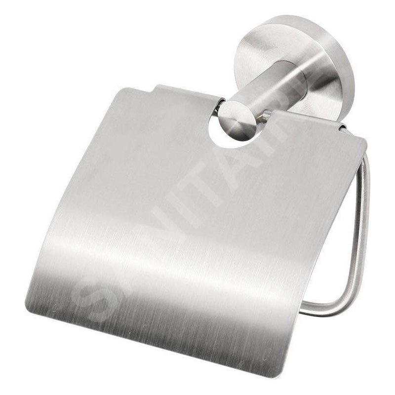 Sapho X-STEEL - Porte-rouleau toilette avec couvercle, inox XS701