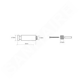 Sapho X-STEEL - Crochet, inox poli XS203