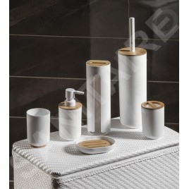 Aqualine Snow - Coupelle pour brosses à dents et dentifrice, blanche 7580