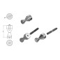 Sapho Accessoires - Crochet simple, chrome 1301-12