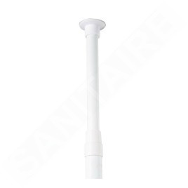 Compactor Free - Barre d'angle de douche, tablettes modulables, acier laqué / plastique, blanc RAN2765