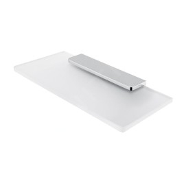 Nimco Maya - Tablette, 20 cm, verre dépoli/chrome MA 29091B-20-26