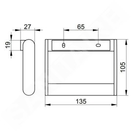 Keuco Plan - Porte-papier toilette, chrome 14961010000