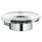 Keuco Plan - Porte-savon avec support, verre/chrome 14955019000