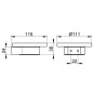 Keuco Plan - Porte-savon avec support, verre/chrome 14955019000