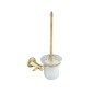 Novaservis Ferro Antica - Brosse de toilette murale avec support, verre dépoli/bronze AAI14BR