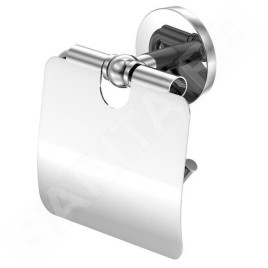 Steinberg 650 - Porte-papier toilette avec couvercle, chrome 650 2800