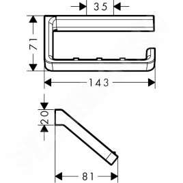Axor Universal - Porte-papier, chrome 42846000