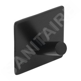 Sapho Accessoires - Patère autocollant, noir mat 31203