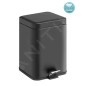 Sapho Accessoires de salle de bains Gedy - Poubelle 5 l, SoftClose, noir mat 230914