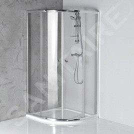 Aqualine Arleta - Cabine de douche 90x90 cm, chrome/verre clair HLS900Y