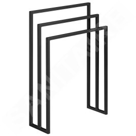 Sapho Équipement de salle de bain - Porte-serviettes sur pied, noir mat SKA303