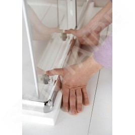 Aqualine Arleta - Cabine de douche 90x90 cm, chrome/verre clair HLS900Y