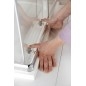 Aqualine Arleta - Cabine de douche 90x90 cm, chrome/verre clair HLS900Y