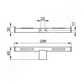 Keuco Plan - Double porte-papier, inox 14963070003