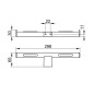 Keuco Plan - Double porte-papier, inox 14963070003