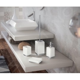 Sapho Gedy Lucy - Porte brosses à dents et dentifrice, blanc LY98