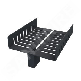 Nimco Accessoires - Tablette, longueur 25 cm, noir mat 2091-DL-25-90