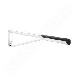 Keuco Axess - Barre de maintien 70 cm, pliable, chrome/noir 35003010737