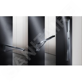 Keuco Axess - Barre de maintien 70 cm, pliable, noire 35003370737