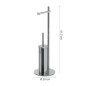 Sapho Accessoires de salle de bains Gedy - Porte papier-toilette et brosse WC, chrome 143213