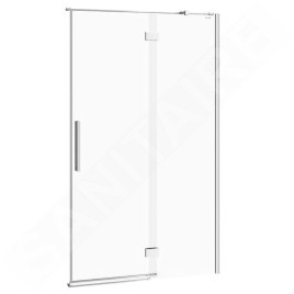 Cersanit Crea - Porte de douche 120x202 cm, droite, chrome/verre clair S159-004