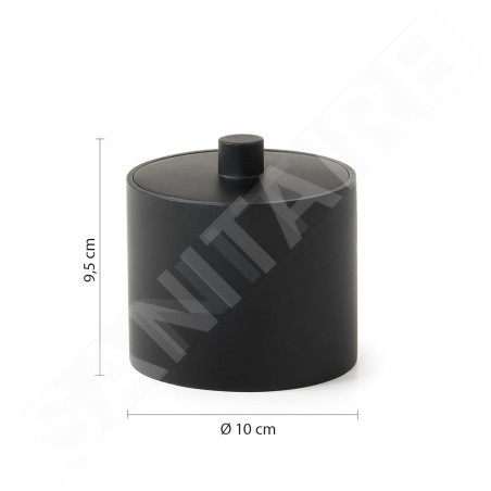 Sapho Gedy Brenda - Pot pour les accessoires cosmétiques, noir mat BR0314