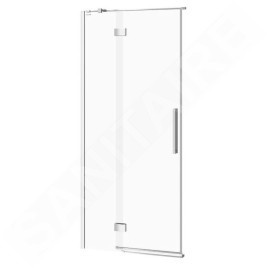 Cersanit Crea - Porte de douche 90x202 cm, gauche, chrome/verre clair S159-005