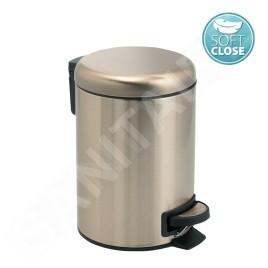 Sapho Accessoires de salle de bains Gedy - Poubelle 5 l, SoftClose, or mat 330987