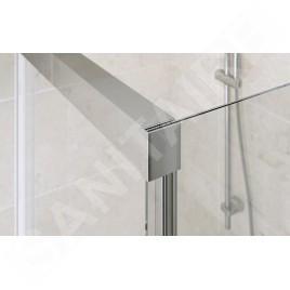 Cersanit Crea - Porte de douche 140x200 cm, chrome/verre clair S159-008