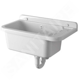 Aqualine Céramique - Vidoir murale 600x340 mm, plastiqueique/blanc PI5060