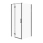 Cersanit Jota - Cabine de douche 90x90 cm, gauche, noir/verre clair S160-003