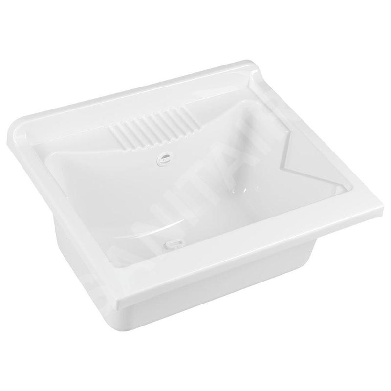 Aqualine Éviers - Vidoir, 600x500 mm, blanc PI6050