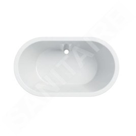 Geberit Bambini - Baignoire bébé, montage sur plan, blanc alpin 407010016