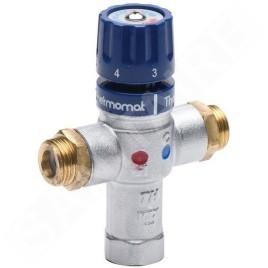 Sapho Robinets non mélangeur - Mitigeur thermostatique, 1/2 "M, 30-60 degrés, clapets anti-retour TMT12MPM