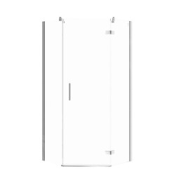 Cersanit Jota - Cabine de douche 90x90 cm, droite, chrome/verre clair S160-013