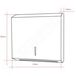 Novaservis Programme d'hygiène - Distributeur mural de serviettes en papier, inox 69089,4