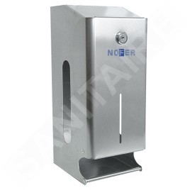 Sapho Série Hôtel - Distributeur pour 2 rouleaux de papier hygiénique, inox 05101.B