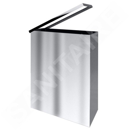 Sapho Série Hôtel - Poubelle mural 25 l, inox brossé XP006