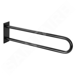 Sapho Équipement de salle de bain - Poignée, longueur 81 mm, noir XH540B