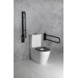 Sapho Équipement de salle de bain - Poignée, longueur 81 mm, noir XH540B