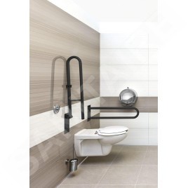 Sapho Équipement de salle de bain - Poignée, longueur 81 mm, noir XH540B