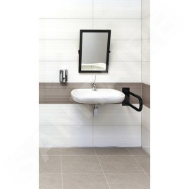 Sapho Équipement de salle de bain - Poignée, longueur 81 mm, noir XH540B