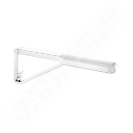 Keuco Axess - Barre de maintien 70 cm, pliable, chrome/blanc 35003010751
