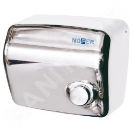 Sapho Accessoires - Sèche-mains électrique avec bouton, 1500 W, acier inoxydable 01250.B