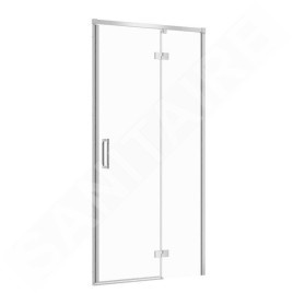 Cersanit Larga - Porte de douche 100x195 cm, droite, chrome/verre clair S932-117