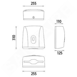 Nimco Autres - Porte-mouchoir papier, argent HP 9580-04
