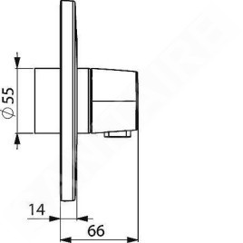 Hansa Electra - Mitigeur de douche thermostatique encastré, chrome 81909001