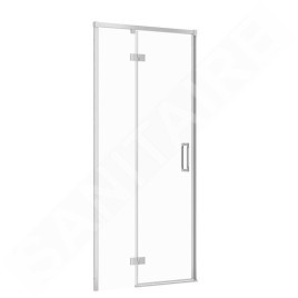 Cersanit Larga - Porte de douche 90x195 cm, gauche, chrome/verre clair S932-120