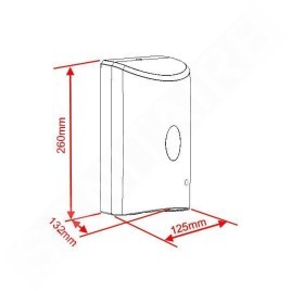 Novaservis Programme d'hygiène - Distributeur de savon liquide sans contact, 1200 ml, blanc/plastique 69082,1